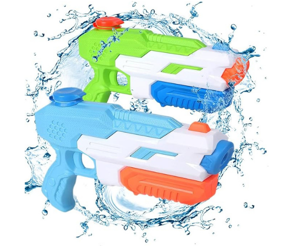 Plop Water Gun for Kids and Adult, 2 Pieces Pack, 600cc. Super Shooting ...